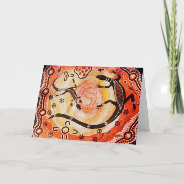 Goanna's at Sunrise Card (Front)