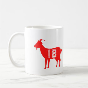 GOAT 12 - Greatest of All Time No 12 Coffee Mug