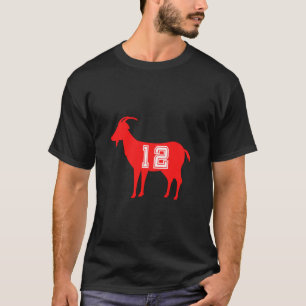GOAT 12 - Greatest of All Time No 12 T-Shirt