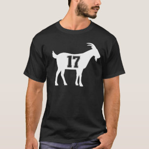 Goat 17 G.O.A.T. Number Seventeen Goat T-Shirt