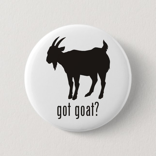 Goat 2 Inch Round Button (Front)