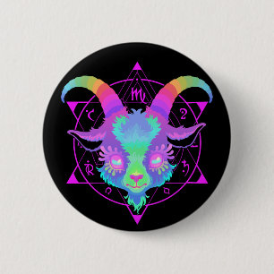 Goat 2 Inch Round Button