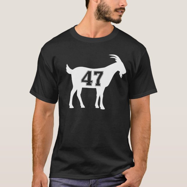 Goat 47 Trump Number 47 President Trump Goat 47 T-Shirt (Front)