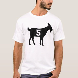 Goat 5 G.O.A.T. Number Five Goat T-Shirt
