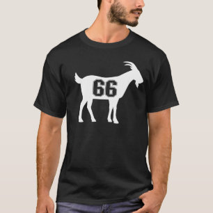 Goat 66 G.O.A.T. Number Sixty Six Goat T-Shirt