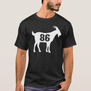 Goat 86 G.O.A.T. Number Eighty Six Goat T-Shirt