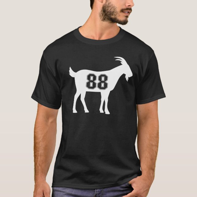 Goat 88 G.O.A.T. Number Eighty Eight Goat T-Shirt (Front)