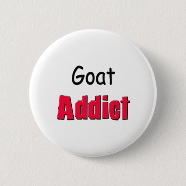 Goat Addict 2 Inch Round Button (Front)