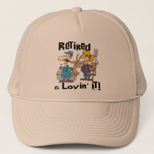Goat and Retired Family Trucker Hat