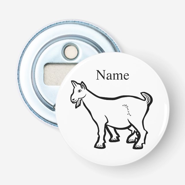Goat Animal Thunder_Cove  Bottle Opener (Front)