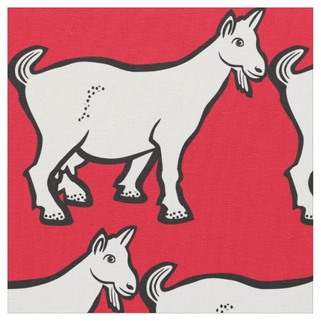 Goat Animal Thunder_Cove Fabric (Close Up)