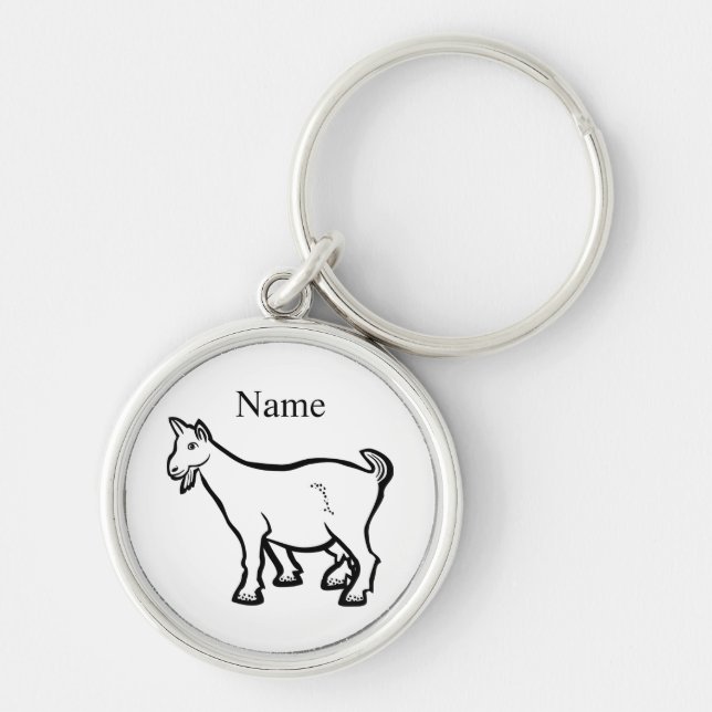 Goat Animal Thunder_Cove  Keychain (Front)