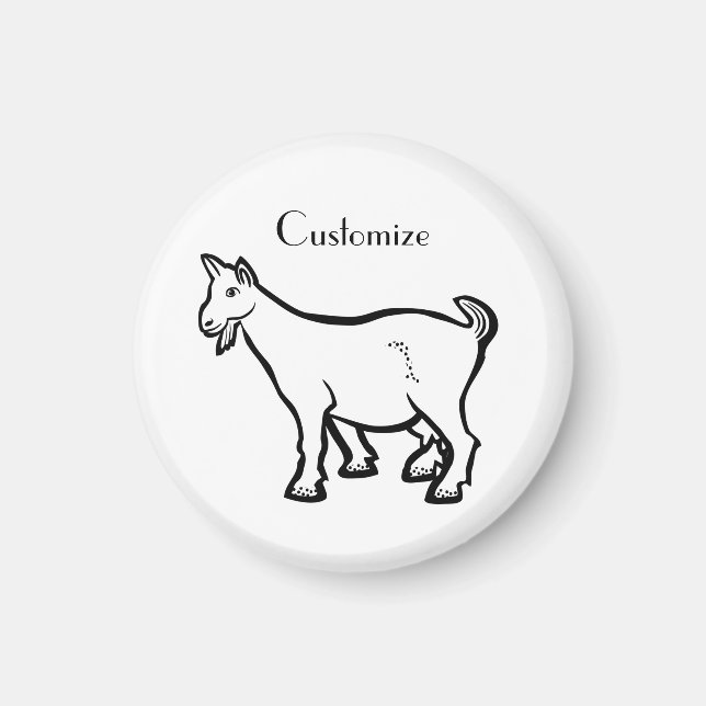 Goat Animal Thunder_Cove  Magnet (Front)