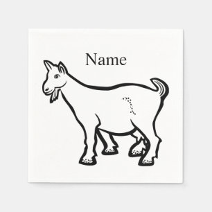Goat Animal Thunder_Cove  Napkin