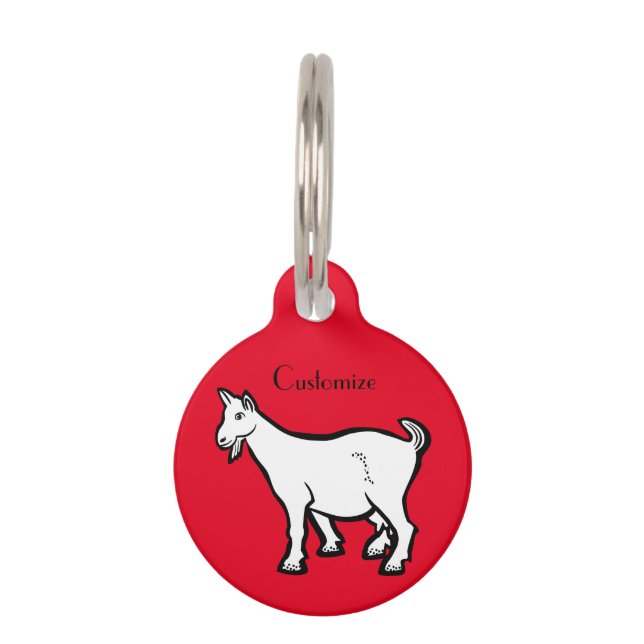 Goat Animal Thunder_Cove Pet Tag (Front)