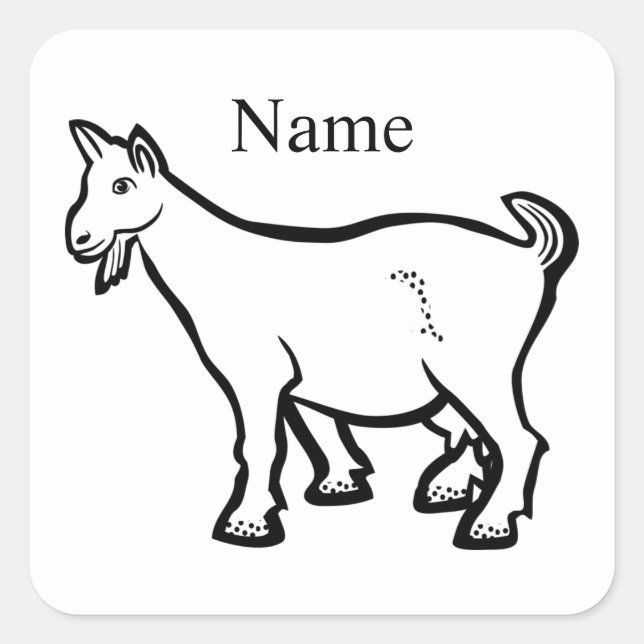 Goat Animal Thunder_Cove  Square Sticker (Front)