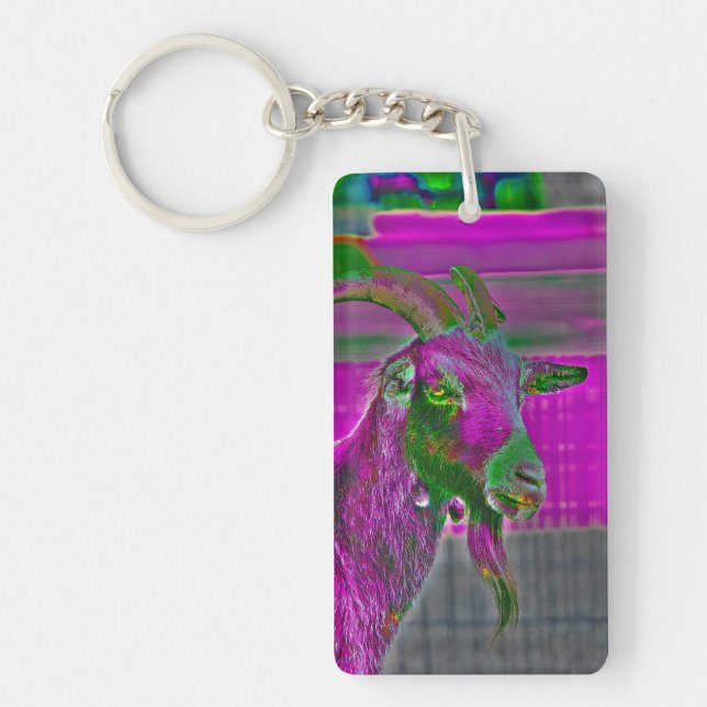 Goat Art Keychain (Front)