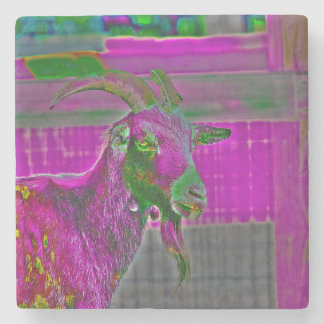 Goat Art Stone Coaster