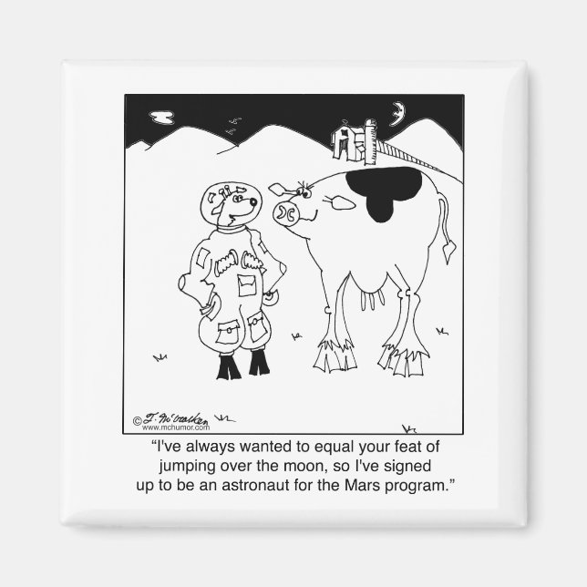 Goat Astronauts Magnet (Front)