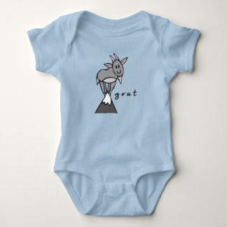 Goat Baby Bodysuit or One-Piece (with underbase)