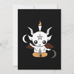 Goat Baphomet Halloween Gift Save The Date