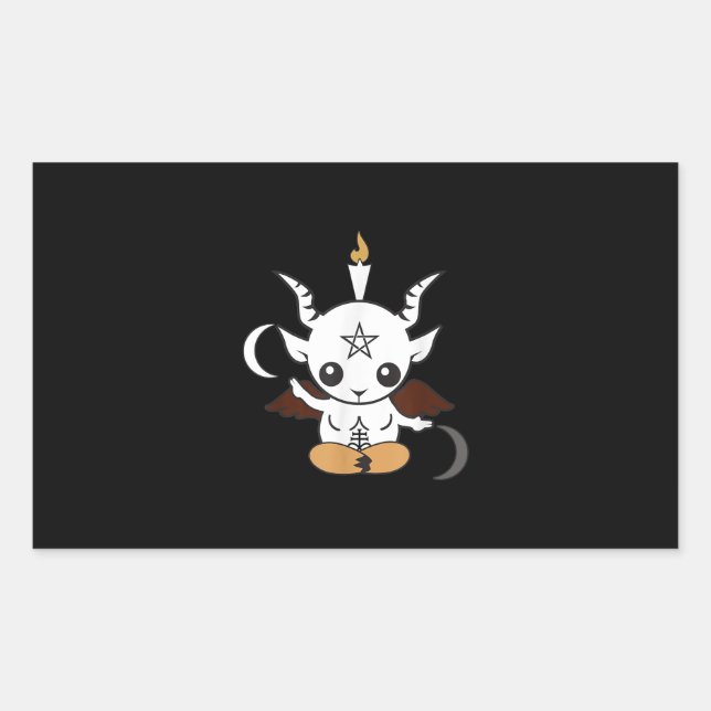 Goat Baphomet Halloween Gift Sticker (Front)