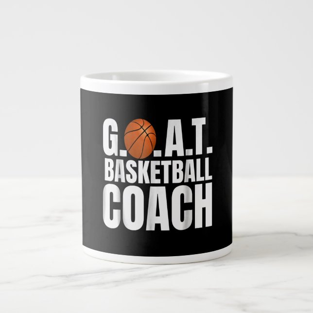 Goat Basketball Coach Gift Large Coffee Mug (Front)