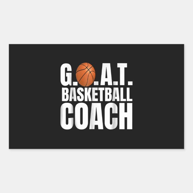 Goat Basketball Coach Gift Sticker (Front)