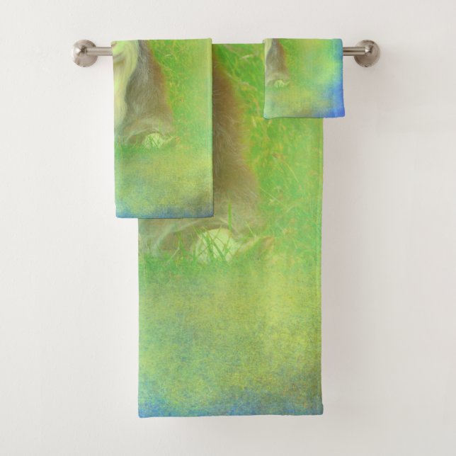 Goat Bath Towel Set (Insitu)