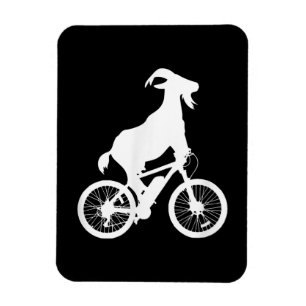 Goat Bicycle Rider Funny Goat Lover Graphic Magnet