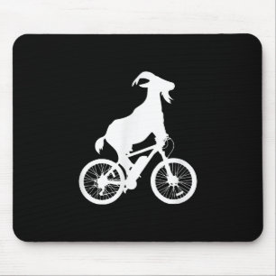 Goat Bicycle Rider Funny Goat Lover Graphic Mouse Pad