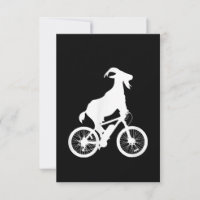 Goat Bicycle Rider Funny Goat Lover Graphic