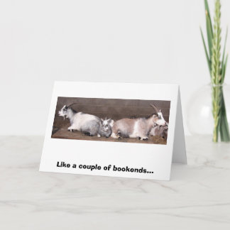Goat Bookends Card