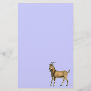 Goat:  Brown Stationery