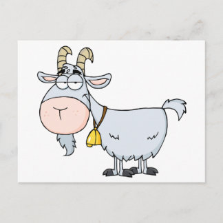 Goat Cartoon Character Postcard