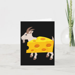 Goat Cheese Funny Lazy Halloween Costume Card