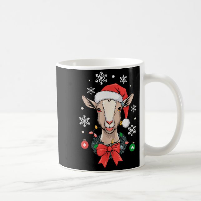 Goat Christmas  Coffee Mug (Right)