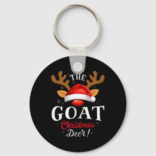 Goat Christmas Deer Pjs Xmas Family Matching  Keychain
