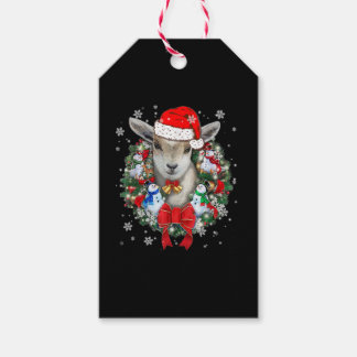 Goat Christmas Ornament Gift Tags