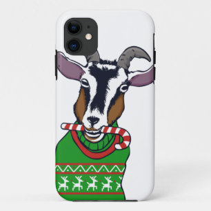 Goat Christmas Sweater iPhone 11 Case