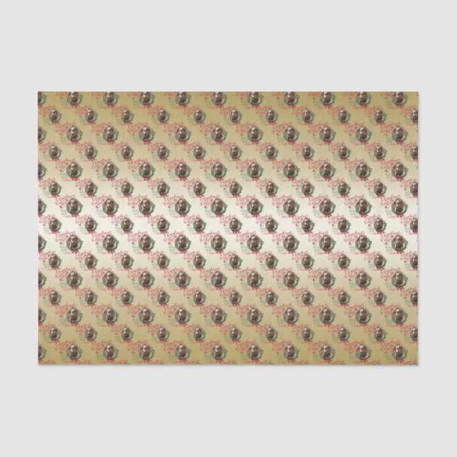 GOAT | Christmas Wishes Baby Goat Kisses Boer Tissue Paper (Front)