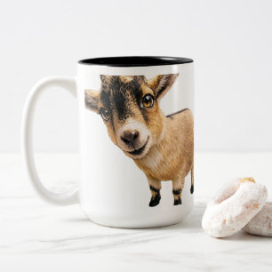 Goat Cute Peeking Coffee Mug
