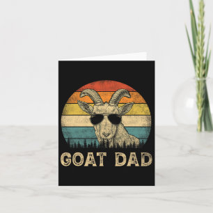Goat Dad Goat Lovers Daddy Father's Day  Card
