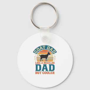 Goat Dad Like a Regular Dad But Cooler Vintage Shi Keychain