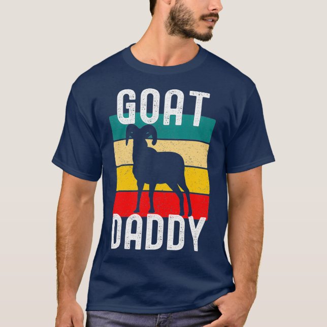 Goat Daddy Vintage Distressed Poultry Farmer T-Shirt (Front)