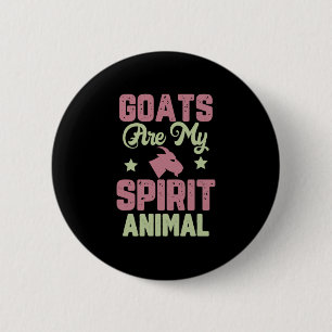 Goat design 2 inch round button