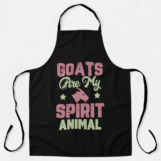 Goat design apron (Front)