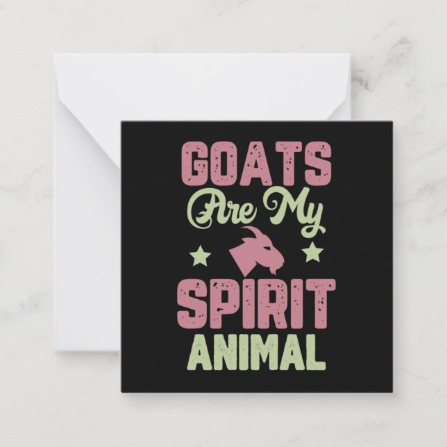 Goat design card (Front)