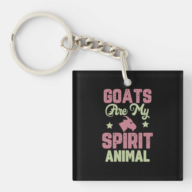 Goat design keychain (Front)