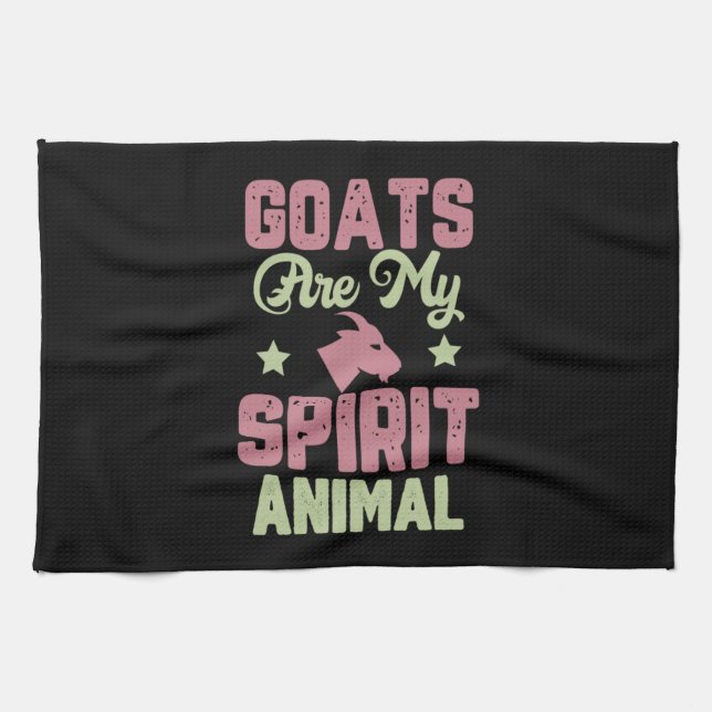 Goat design kitchen towel (Horizontal)